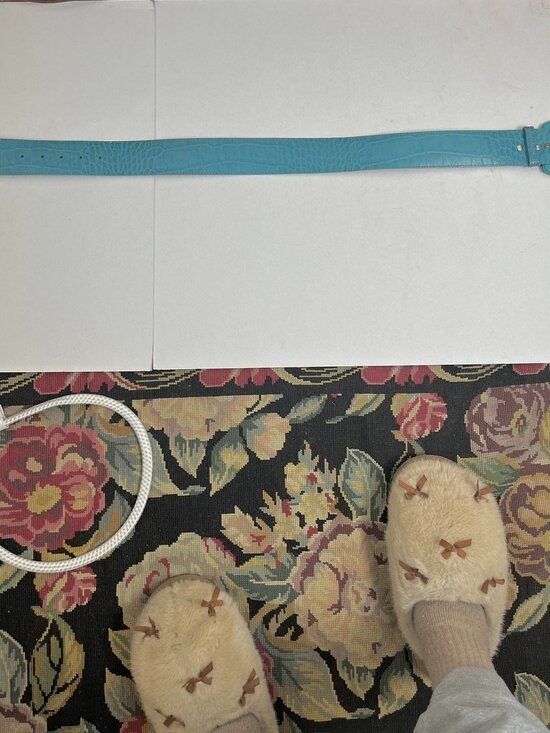 Vintage Circa Genuine Turquoise Alligator Belt main image 10